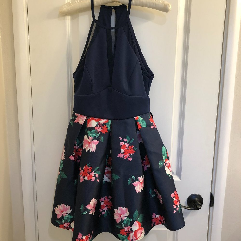 Teeze Me Junior Fit & Flare Floral Dress